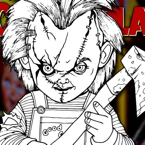 Horror 3D Pencil Sketch Arthubai 76. . Sketch chucky drawing